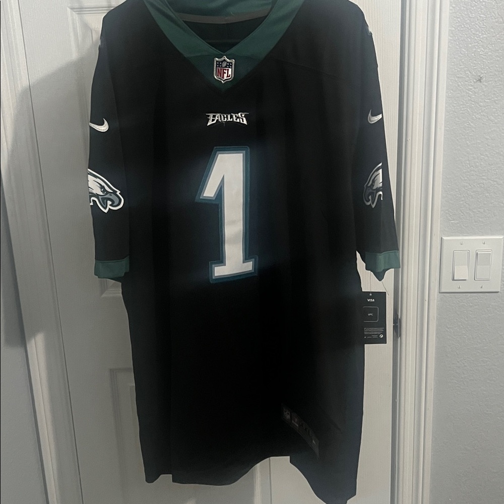 Black and Green Football Jersey